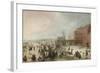 A Scene on the Ice Near a Town, C. 1615-Hendrick Avercamp-Framed Giclee Print