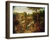 A Scene on the Outskirts of a Village-Pietro Benvenuti-Framed Giclee Print