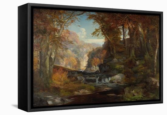 A Scene on the Tohickon Creek: Autumn, 1868-Thomas Moran-Framed Stretched Canvas