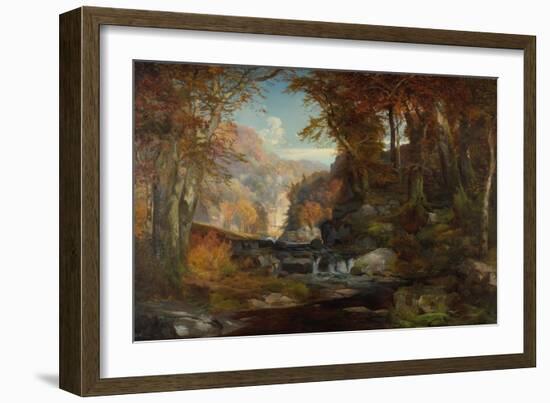 A Scene on the Tohickon Creek: Autumn, 1868-Thomas Moran-Framed Giclee Print