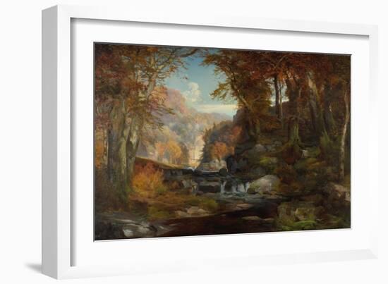 A Scene on the Tohickon Creek: Autumn, 1868-Thomas Moran-Framed Giclee Print