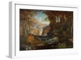 A Scene on the Tohickon Creek: Autumn, 1868-Thomas Moran-Framed Giclee Print