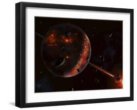 A Scene Portraying the Early Stages of a Solar System Forming-Stocktrek Images-Framed Photographic Print