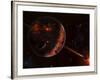 A Scene Portraying the Early Stages of a Solar System Forming-Stocktrek Images-Framed Photographic Print