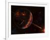 A Scene Portraying the Early Stages of a Solar System Forming-Stocktrek Images-Framed Photographic Print