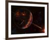 A Scene Portraying the Early Stages of a Solar System Forming-Stocktrek Images-Framed Photographic Print