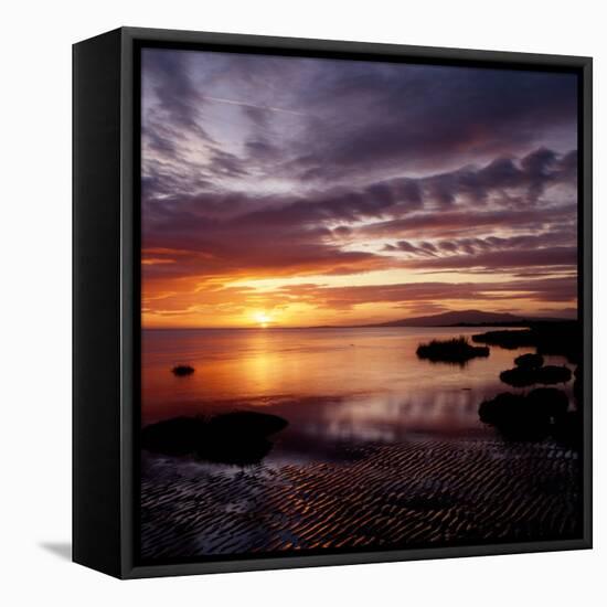 A Scenic Atmospheric Landscape Sunset-South West Images Scotland-Framed Stretched Canvas