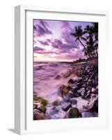 A Scenic Beach At Sunset Along The Kona Coast Of Hawaii's Big Island-Daniel Kuras-Framed Photographic Print