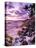 A Scenic Beach At Sunset Along The Kona Coast Of Hawaii's Big Island-Daniel Kuras-Stretched Canvas