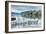 A Scenic Landscape View of Derwentwater, Winter with a Flooded Field and Gate-Julian Eales-Framed Photographic Print