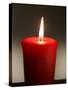 A Scented Votive Candle Burns-null-Stretched Canvas