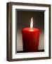 A Scented Votive Candle Burns-null-Framed Photographic Print