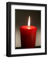 A Scented Votive Candle Burns-null-Framed Photographic Print