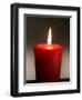 A Scented Votive Candle Burns-null-Framed Photographic Print