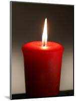 A Scented Votive Candle Burns-null-Mounted Photographic Print