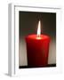 A Scented Votive Candle Burns-null-Framed Photographic Print