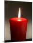 A Scented Votive Candle Burns-null-Mounted Photographic Print