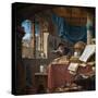 A Scholar in His Study-Thomas Wyck-Stretched Canvas