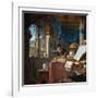 A Scholar in His Study-Thomas Wyck-Framed Giclee Print