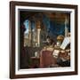 A Scholar in His Study-Thomas Wyck-Framed Giclee Print