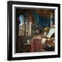 A Scholar in His Study-Thomas Wyck-Framed Giclee Print