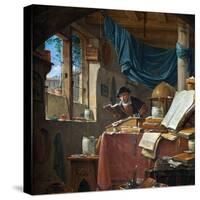 A Scholar in His Study-Thomas Wyck-Stretched Canvas