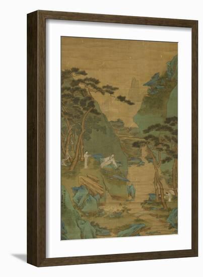 A Scholar Listening to a Waterfall-Li Shizuo-Framed Giclee Print
