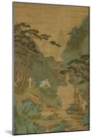 A Scholar Listening to a Waterfall-Li Shizuo-Mounted Giclee Print