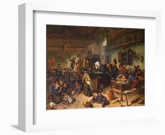 A School for Boys and Girls, C.1670-Jan Havicksz. Steen-Framed Giclee Print