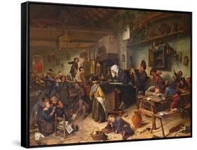 A School for Boys and Girls, C.1670-Jan Havicksz. Steen-Framed Stretched Canvas