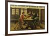 A Schoolmaster Explaining a Document to Two Illiterate Journeymen, 1516-Ambrosius Holbein-Framed Giclee Print