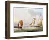 A Schooner and Other Shipping-Thomas Buttersworth-Framed Giclee Print