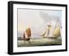 A Schooner and Other Shipping-Thomas Buttersworth-Framed Giclee Print