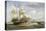 A Schooner off Dover, 1834-William John Huggins-Stretched Canvas