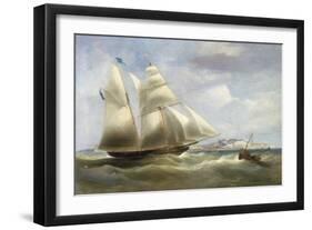 A Schooner off Dover, 1834-William John Huggins-Framed Giclee Print