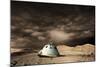 A Scorched Space Capsule Lies Abandoned on a Barren World-Stocktrek Images-Mounted Art Print