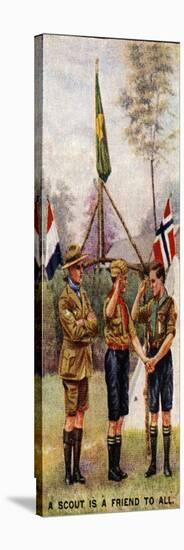 A Scout Is a Friend to All, 1929-English School-Stretched Canvas