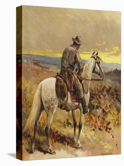 A Scout - North America-Frank Feller-Stretched Canvas