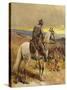 A Scout - North America-Frank Feller-Stretched Canvas