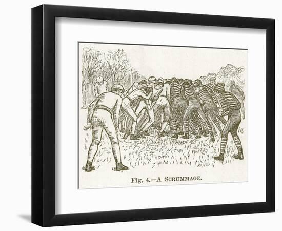 A Scrummage, Illustration for 'Cassell's Book of Sports and Pastimes', C.1890-null-Framed Giclee Print