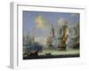 A Sea Battle, Late 17th or 18th Century-Adam Silo-Framed Giclee Print