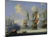 A Sea Battle, Late 17th or 18th Century-Adam Silo-Mounted Giclee Print