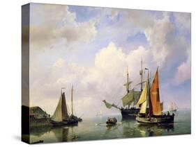 A Sea Landscape, Mid 19th Century-Marinus Adrianus Koekkoek-Stretched Canvas