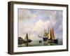 A Sea Landscape, Mid 19th Century-Marinus Adrianus Koekkoek-Framed Giclee Print