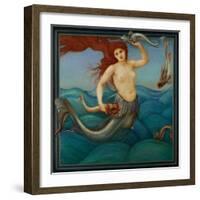 A Sea-Nymph, 1881-Edward Burne-Jones-Framed Giclee Print