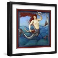 A Sea-Nymph-Edward Burne-Jones-Framed Art Print