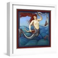 A Sea-Nymph-Edward Burne-Jones-Framed Art Print