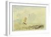 A Sea Piece - a Rough Sea with a Fishing Boat, 1820-30 (W/C on Paper)-J. M. W. Turner-Framed Giclee Print