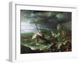 A Sea Storm, C.1594-95-Jan Brueghel the Elder-Framed Giclee Print