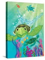 A Sea Turtle Rescue - Jack & Jill-Elisa Chavarri-Stretched Canvas